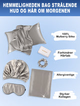[Grå] SilkSilky-DK 19Momme Pillowcase Set 002