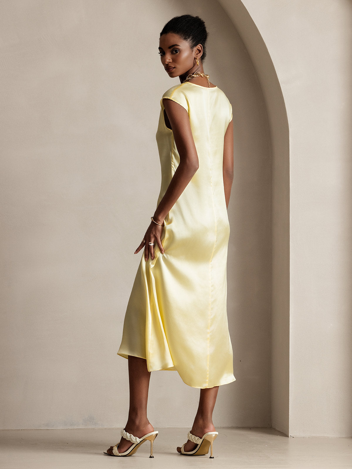 [Lysegul] SilkSilky-DK 19Momme Silke Dress 002