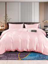 [Lyserød] SilkSilky-DK 22Momme Bedding Set 001,