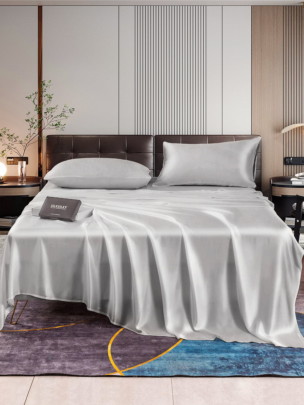 [Sølv] SilkSilky-DK 22Momme Bedding Set 001