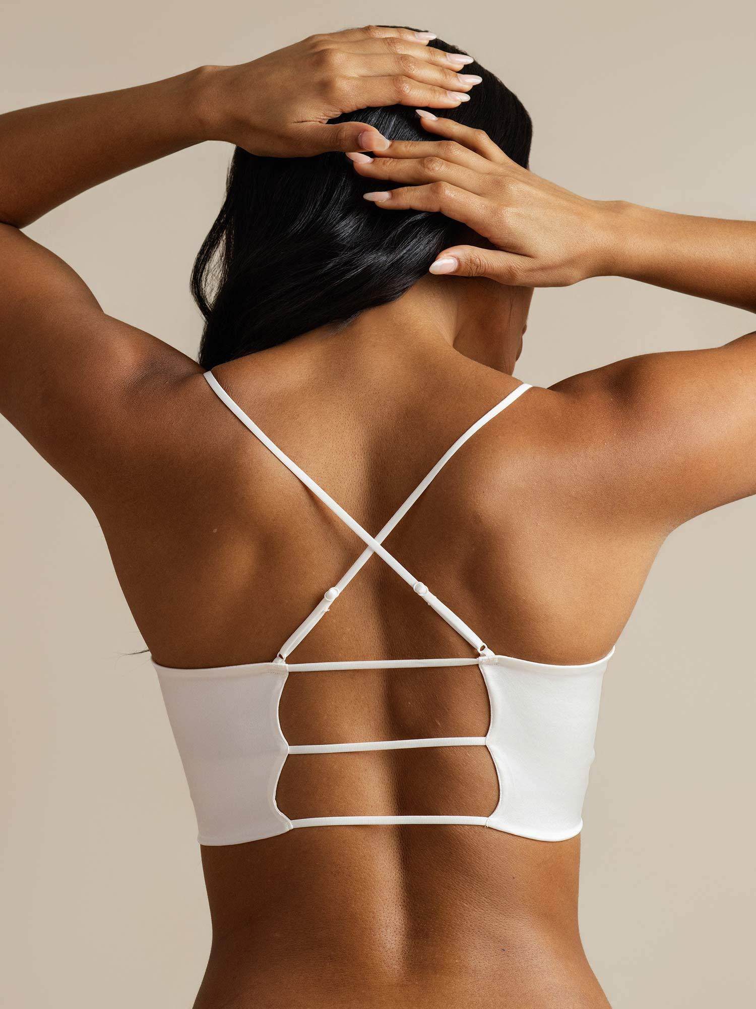 [Hvid] SilkSilky-DK Silke Bra 002