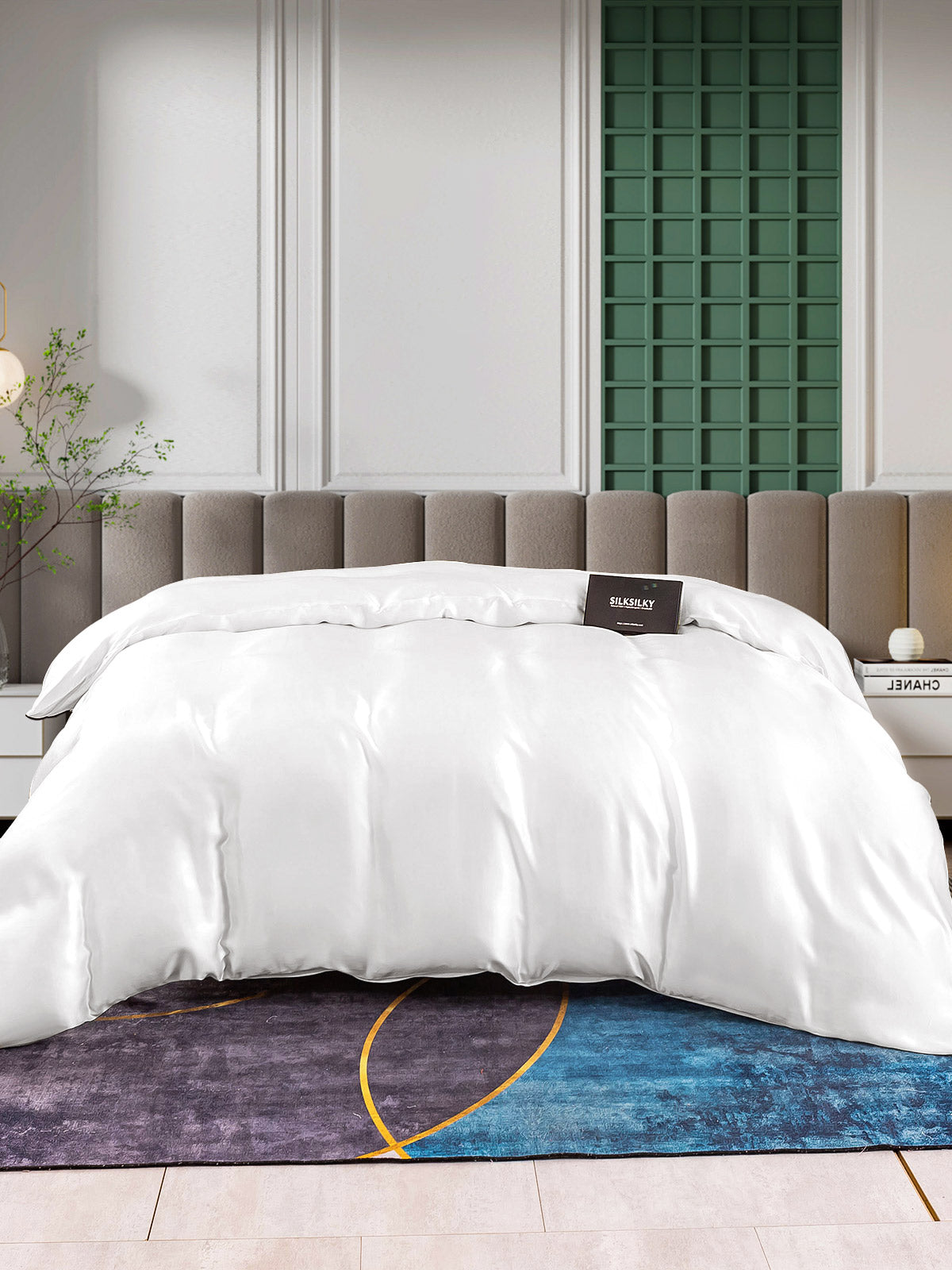 [Hvid] SilkSilky-DK 25Momme Duvet Cover 003