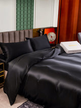 [Sort] SilkSilky-DK 25Momme Sengesæt 005