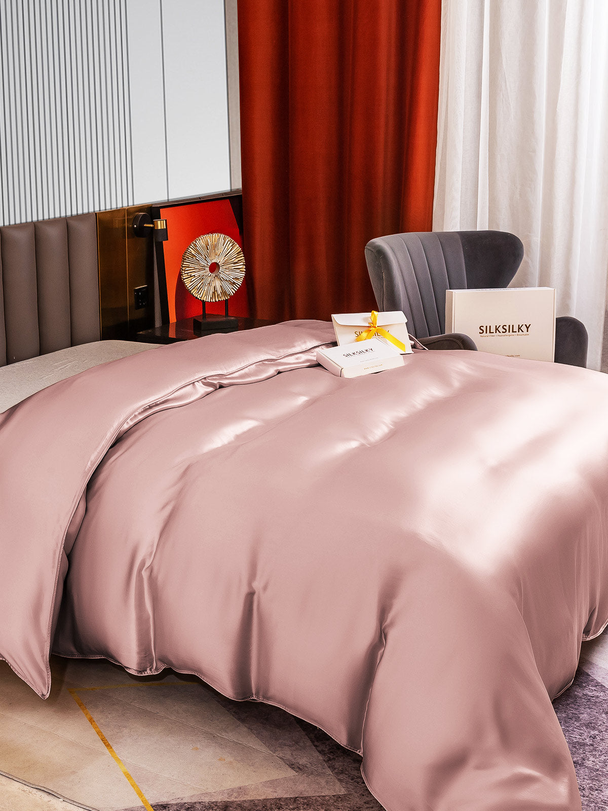 [Bleg Mauve] SilkSilky-DK 22Momme Duvet Cover 004