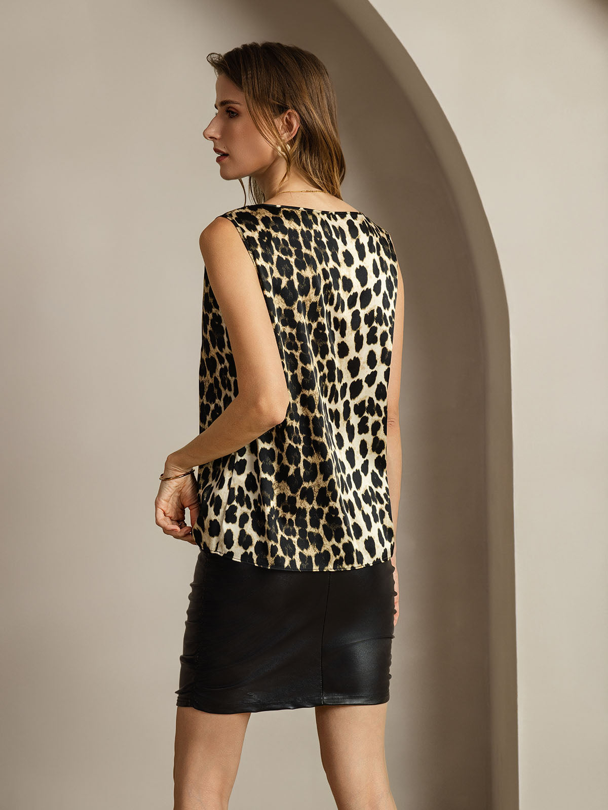 [Leopard] SilkSilky-DK 19Momme Silke Camisoles 002