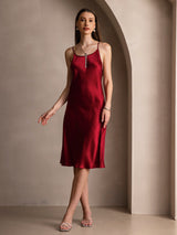 [Vin] SilkSilky-DK Sleeveless Kjole 005