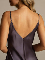 [Lilla Grå] SilkSilky-DK Silke Nightgown 005,