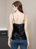 SilkSilky-DK-Pure-Silk-Sleeveless-V-Neck-Camisole-Top-Sort-002