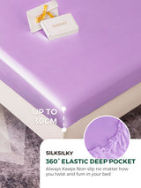 [Lavendel] SilkSilky-DK 19Momme Sengesæt 004