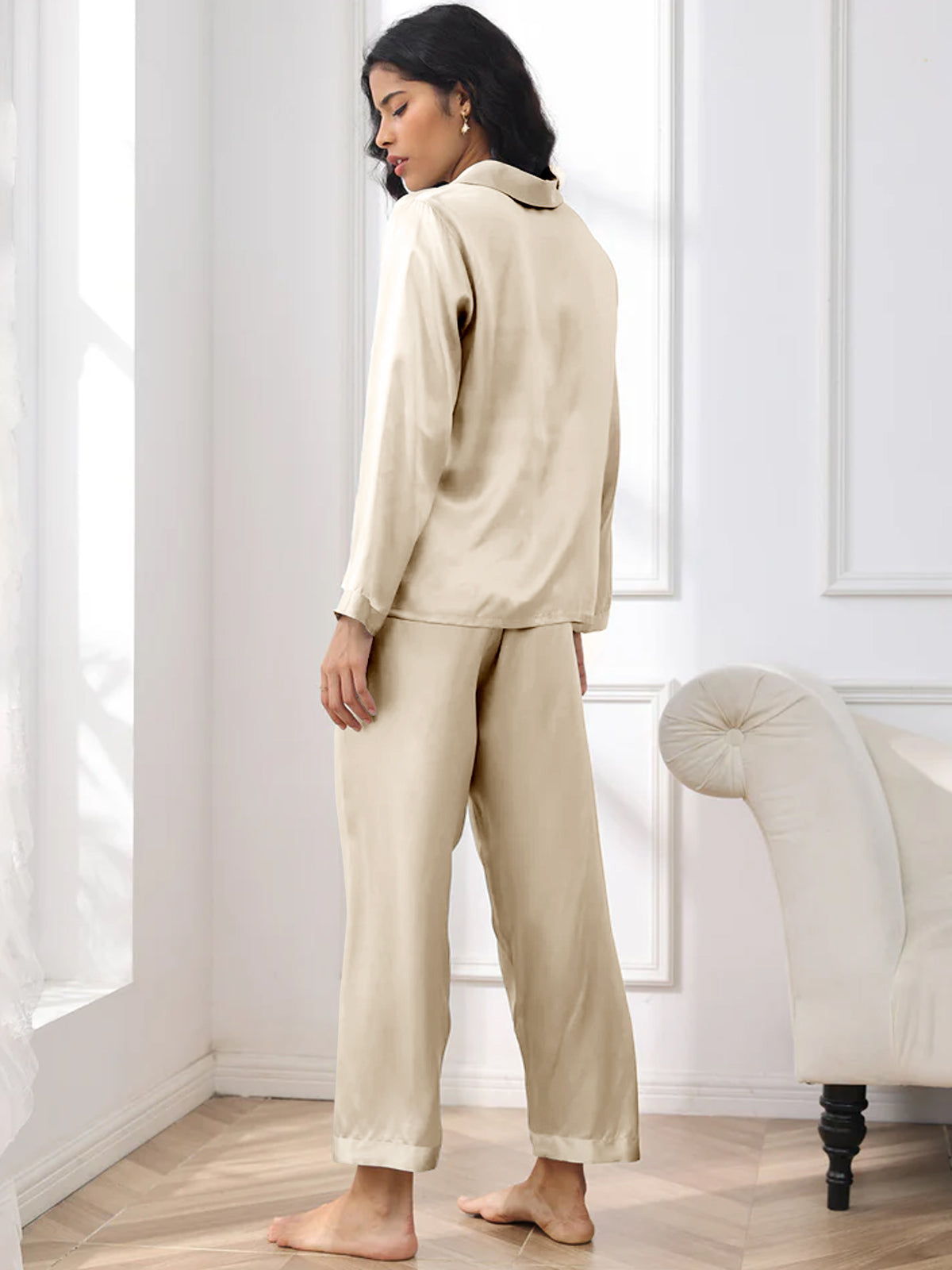 [Champagne] SilkSilky-DK Womens Pajamas 002