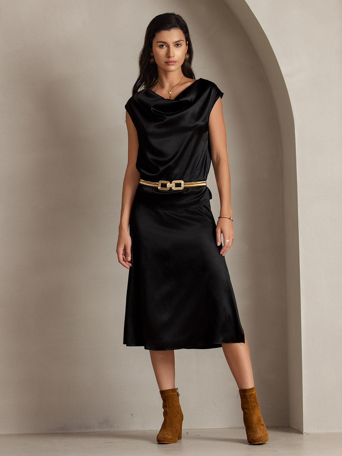 [Sort] SilkSilky-DK 19Momme Silke Skirt 007