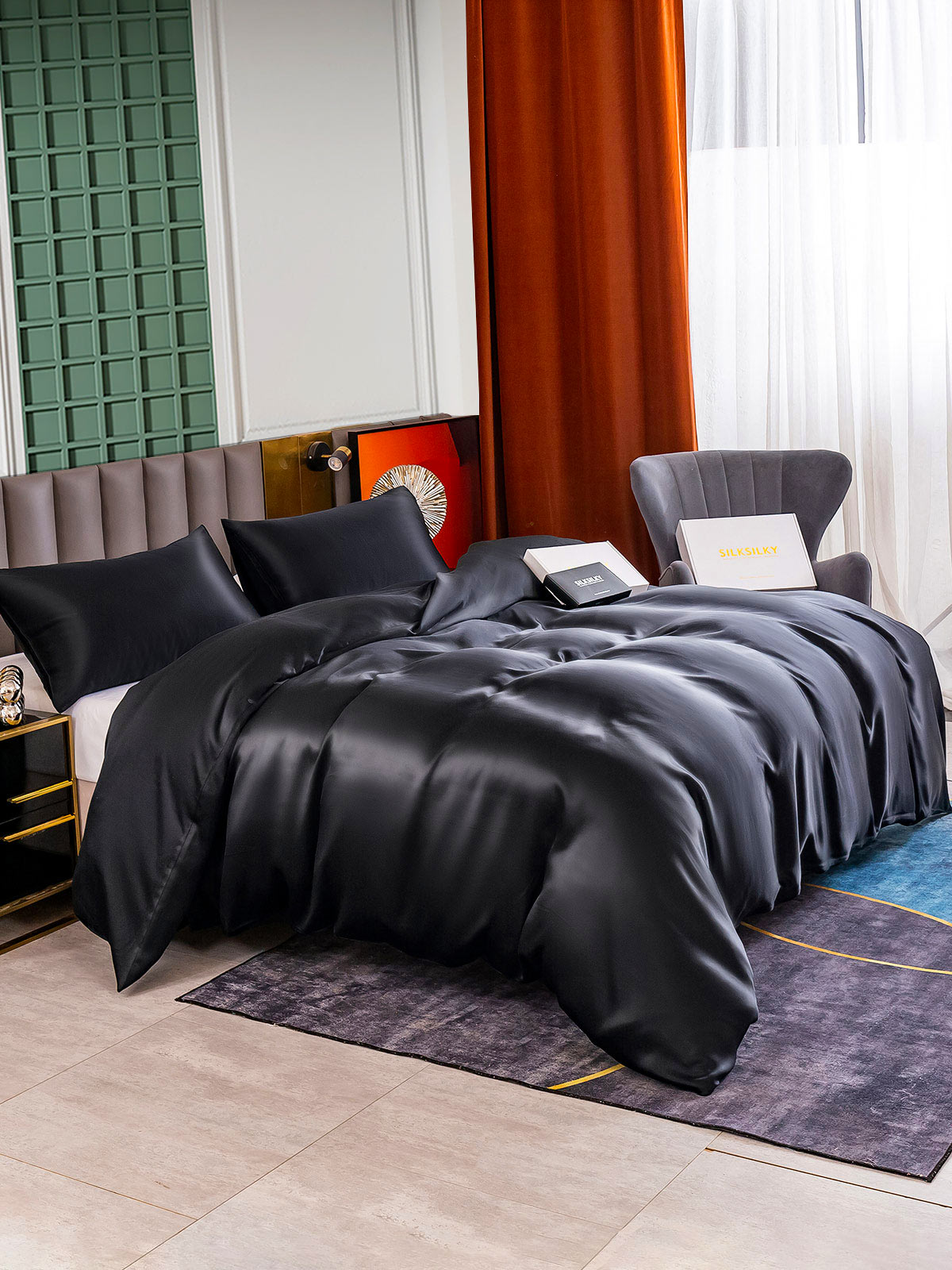 [Sort] SilkSilky-DK 25Momme Bedding Set 004