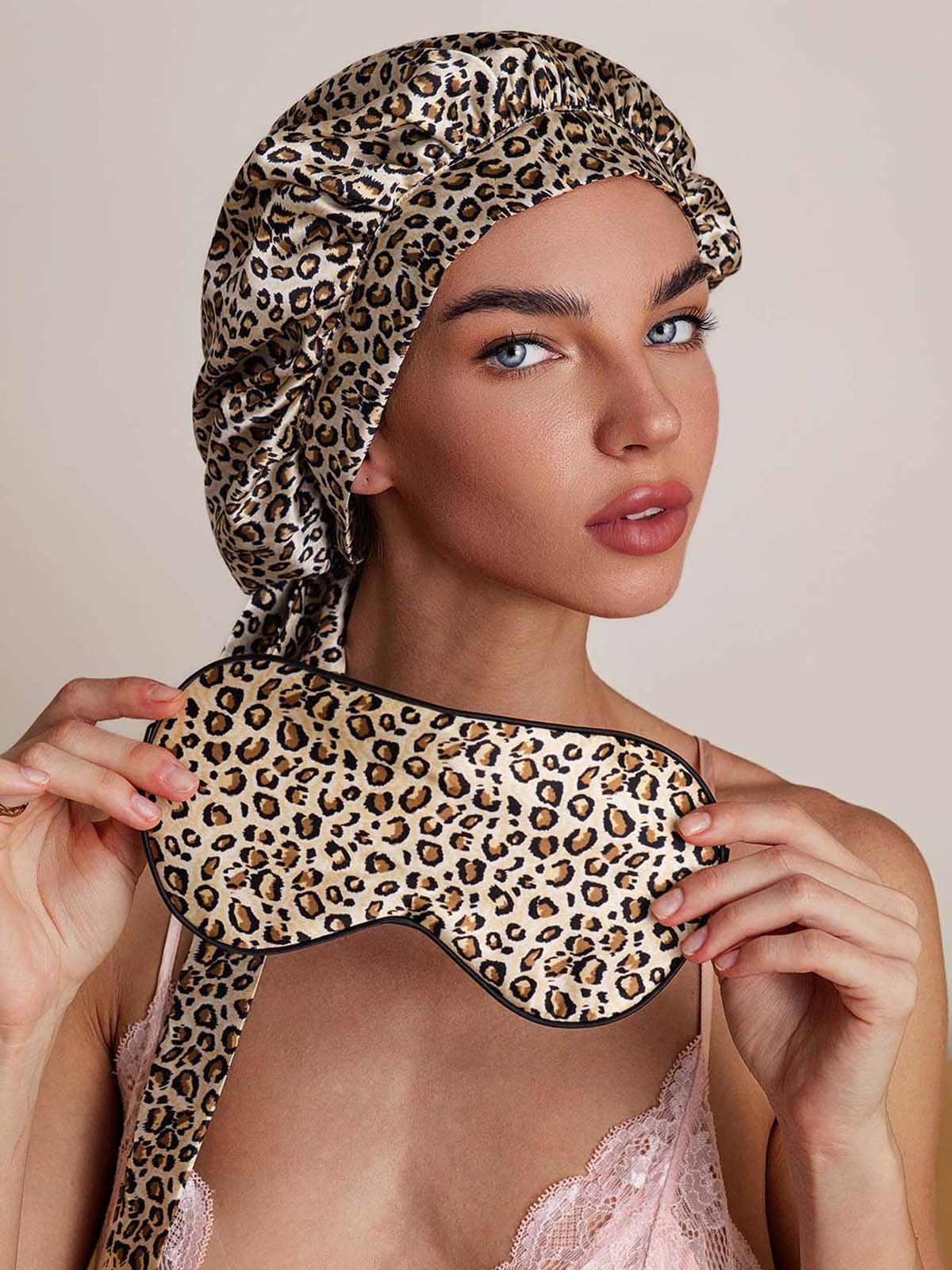 SilkSilky-DK Silke Sleep Cap Leopard 001