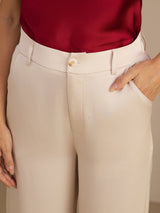 [Beige] SilkSilky-DK Womens Pants 004