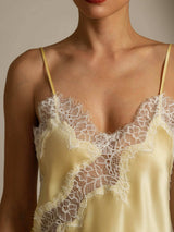 [Lysegul] SilkSilky-DK Spaghetti Strap V Neck Camisole Top 004