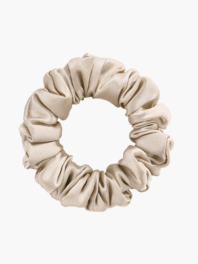 [Beige] SilkSilky-DK 19Momme Scrunchie 004