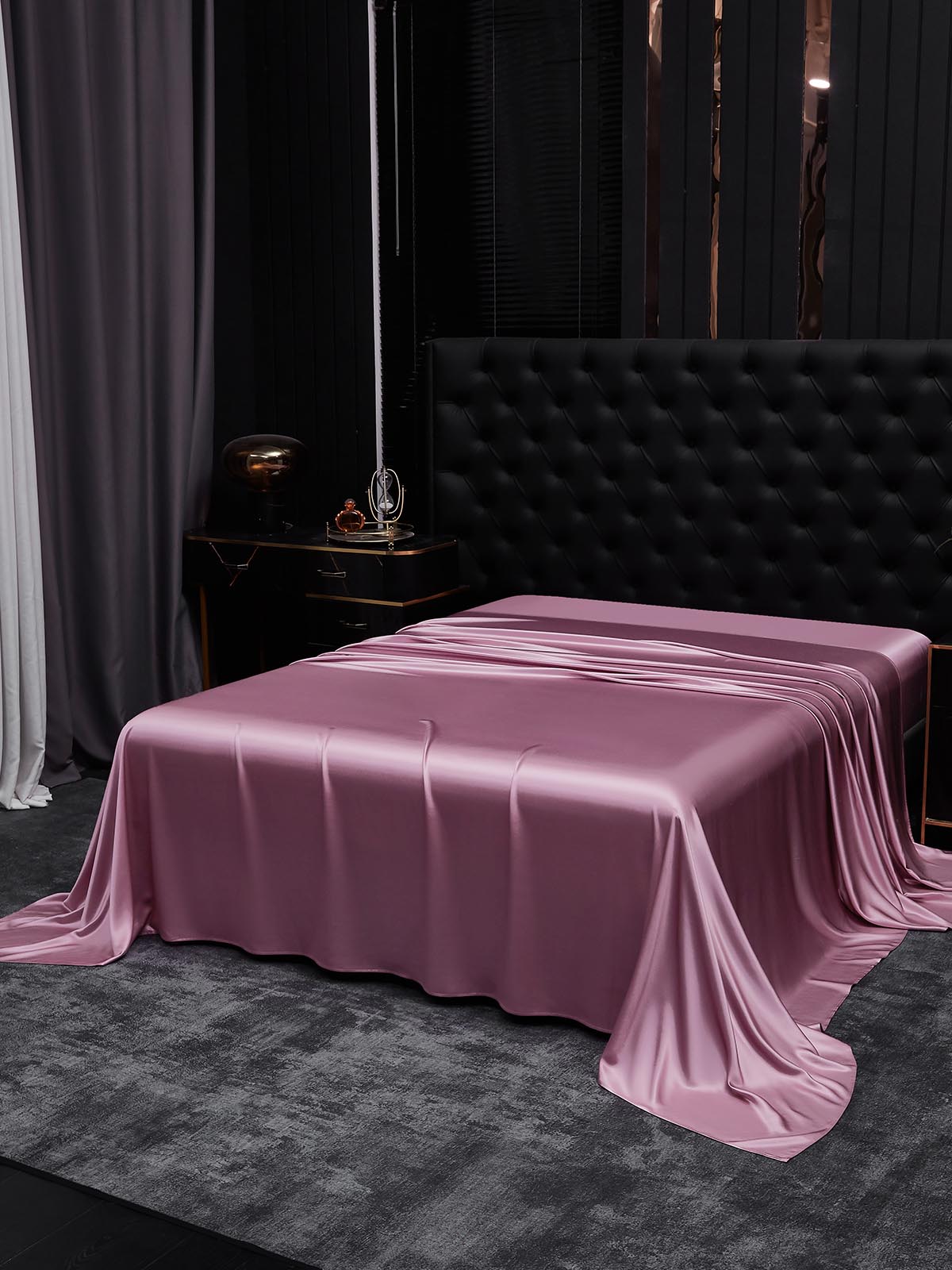 [Mauve Orkidé] SilkSilky-DK 19Momme Sheet 001