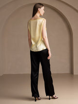 [Lysegul] SilkSilky-DK Sleeveless Round Neck Camisole Top 002