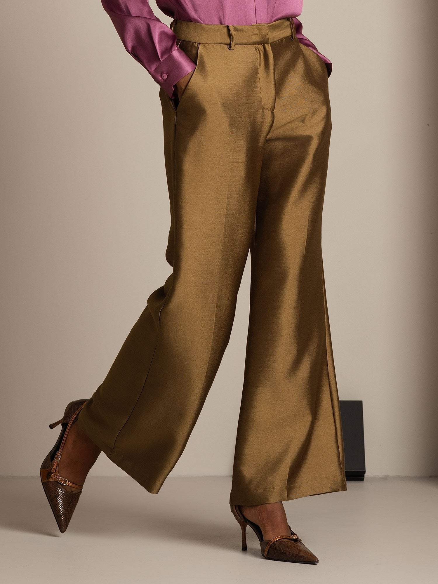 [Bronze] SilkSilky-DK 32Momme Silke Womens Pants 007,