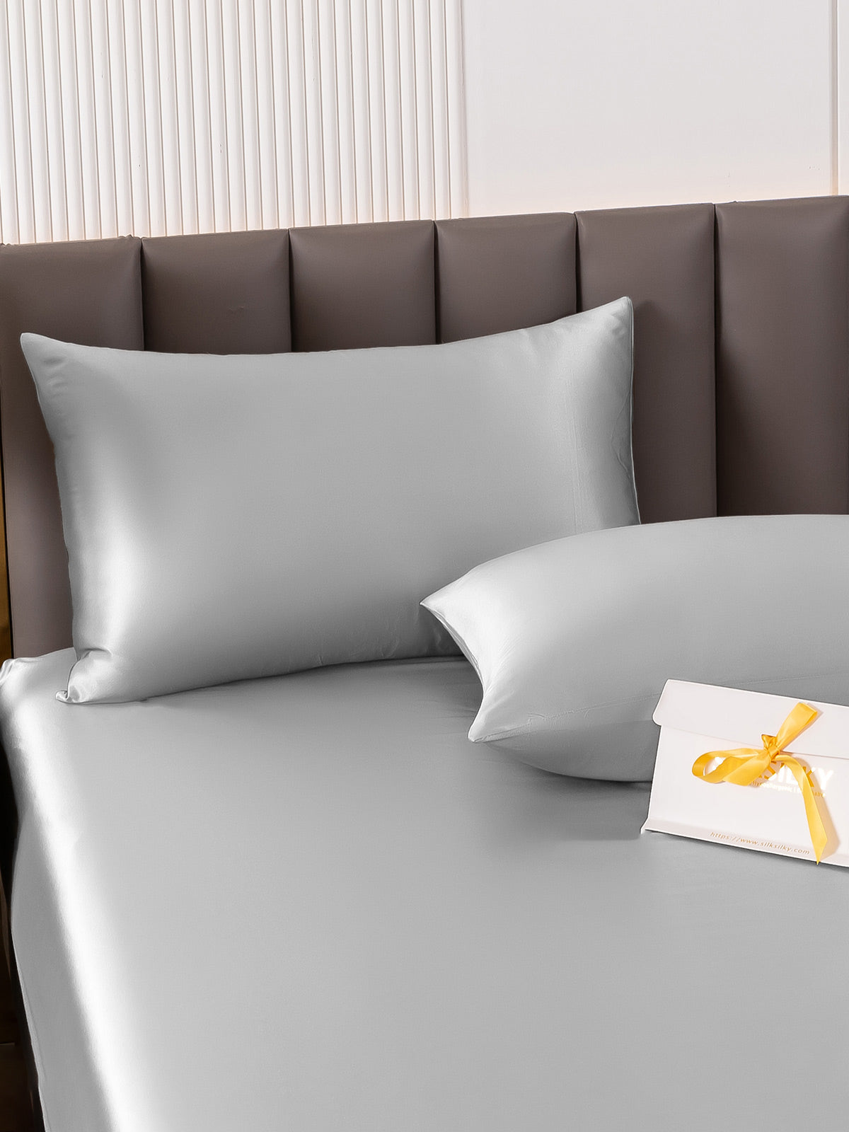 [Sølv] SilkSilky-DK 19Momme Pillowcase 004