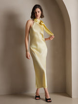 [Lysegul] SilkSilky-DK Sleeveless Halter Kjole 006
