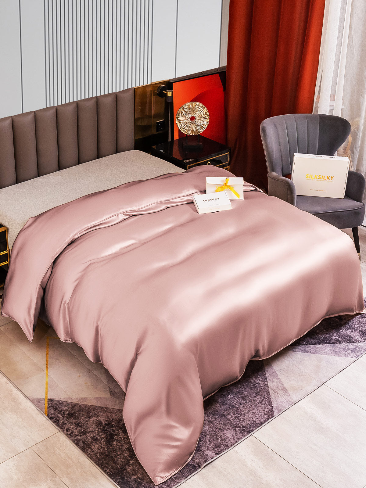 [Bleg Mauve] SilkSilky-DK 22Momme Duvet Cover 002