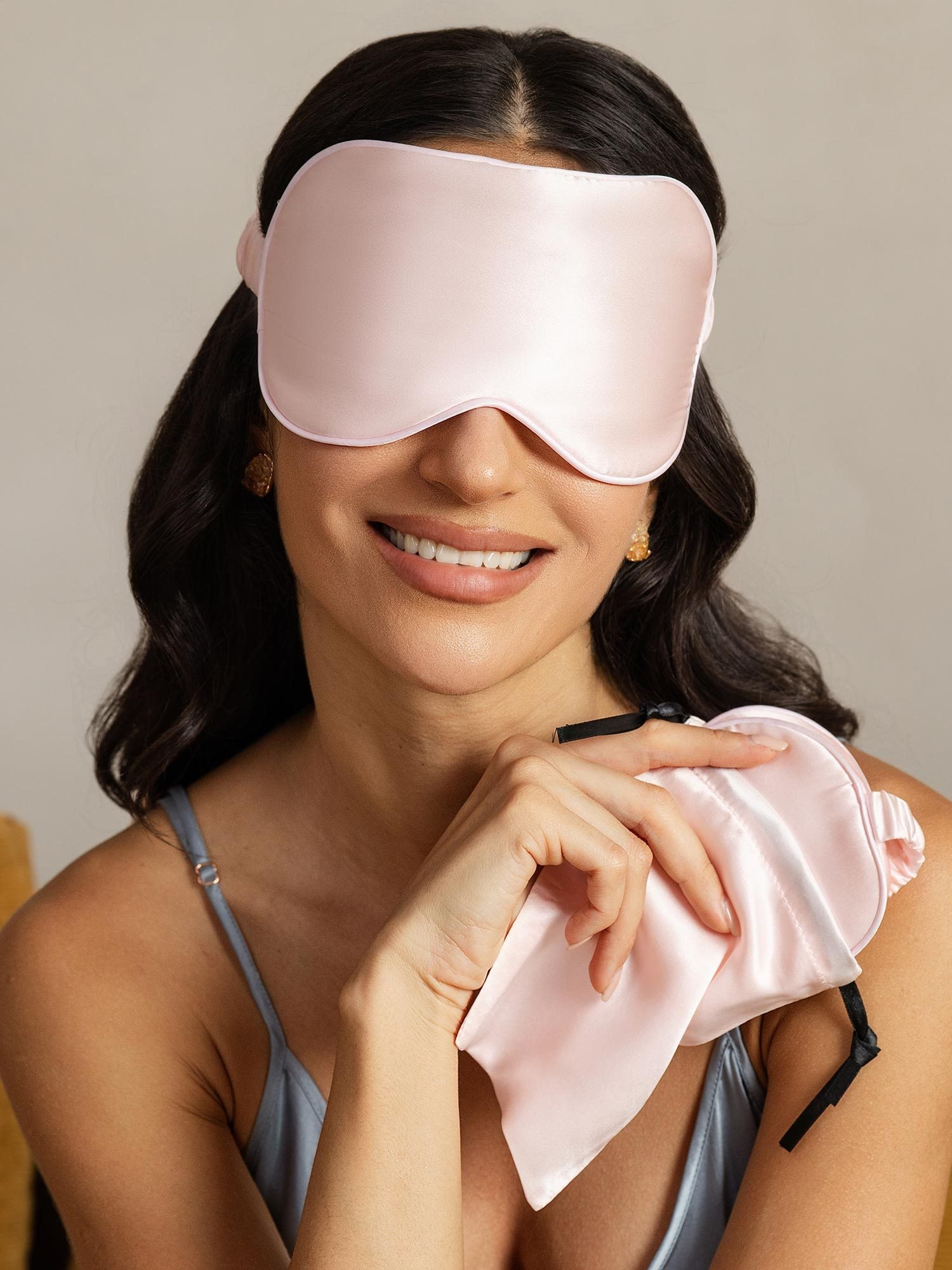 [Lyserød] SilkSilky-DK Silke Eye Mask 002