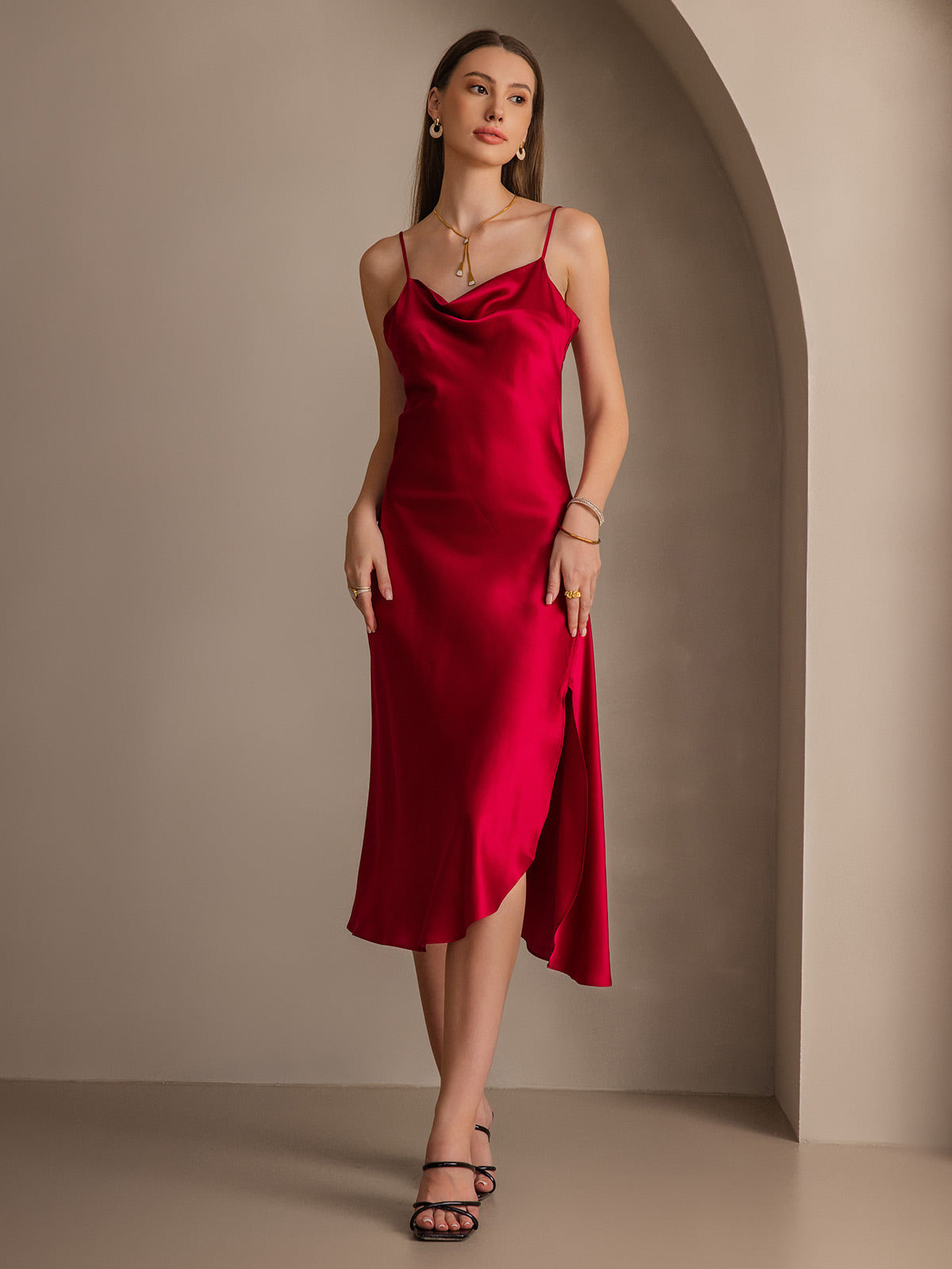 [Vin] SilkSilky-DK 19Momme Dress 006