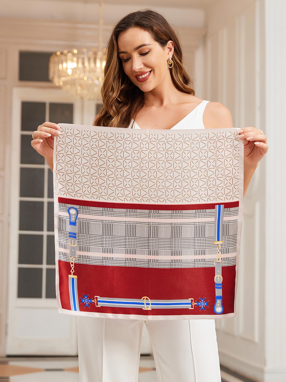 [P037] SilkSilky-DK Pure Silk Scarf 003