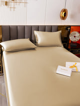 [Beige] SilkSilky-DK 19Momme Sengesæt 003