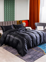 [Sort] SilkSilky-DK 25Momme Sengesæt 001