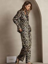 [Leopard] SilkSilky-DK 19Momme Silke Womens Outfit Sets 004