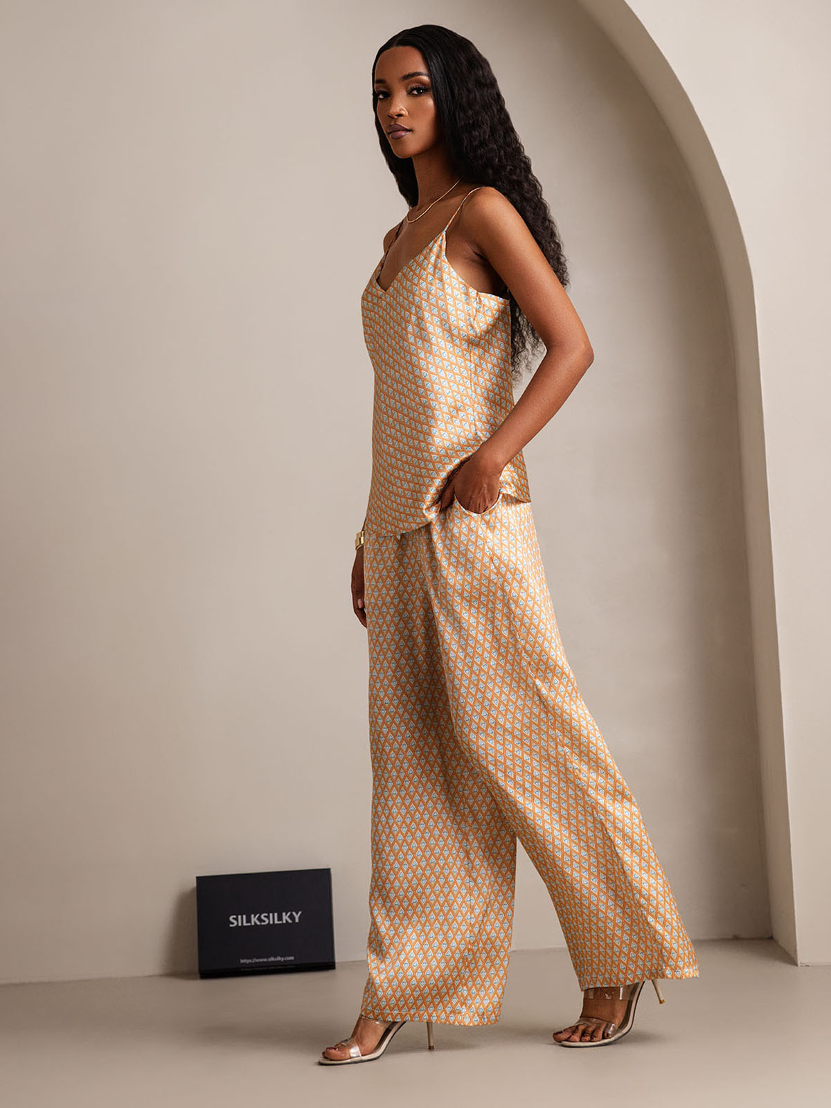 [Blomster] SilkSilky-DK Camisole Set 007,