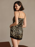 SilkSilky-DK Camisole Set Leopard 002