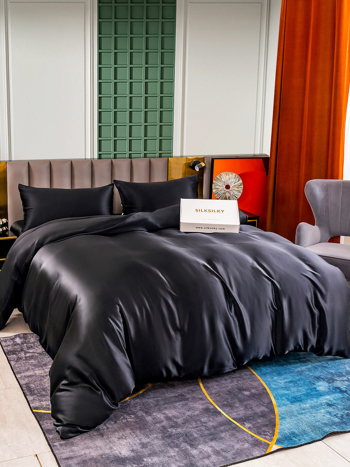 [Sort] SilkSilky-DK 25Momme Bedding Set 002