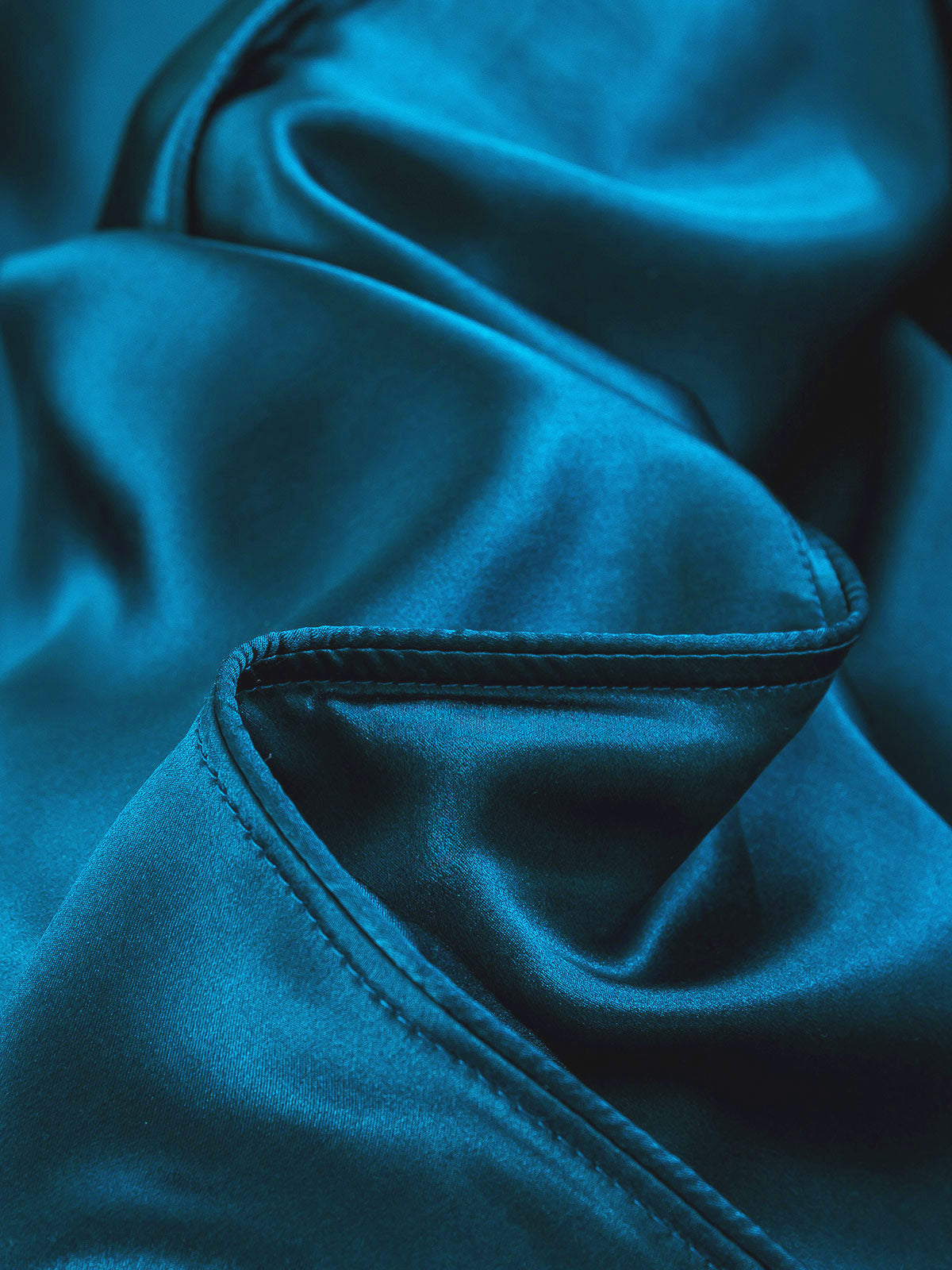 [Blågrøn] SilkSilky-DK 25Momme Bedding Set 006