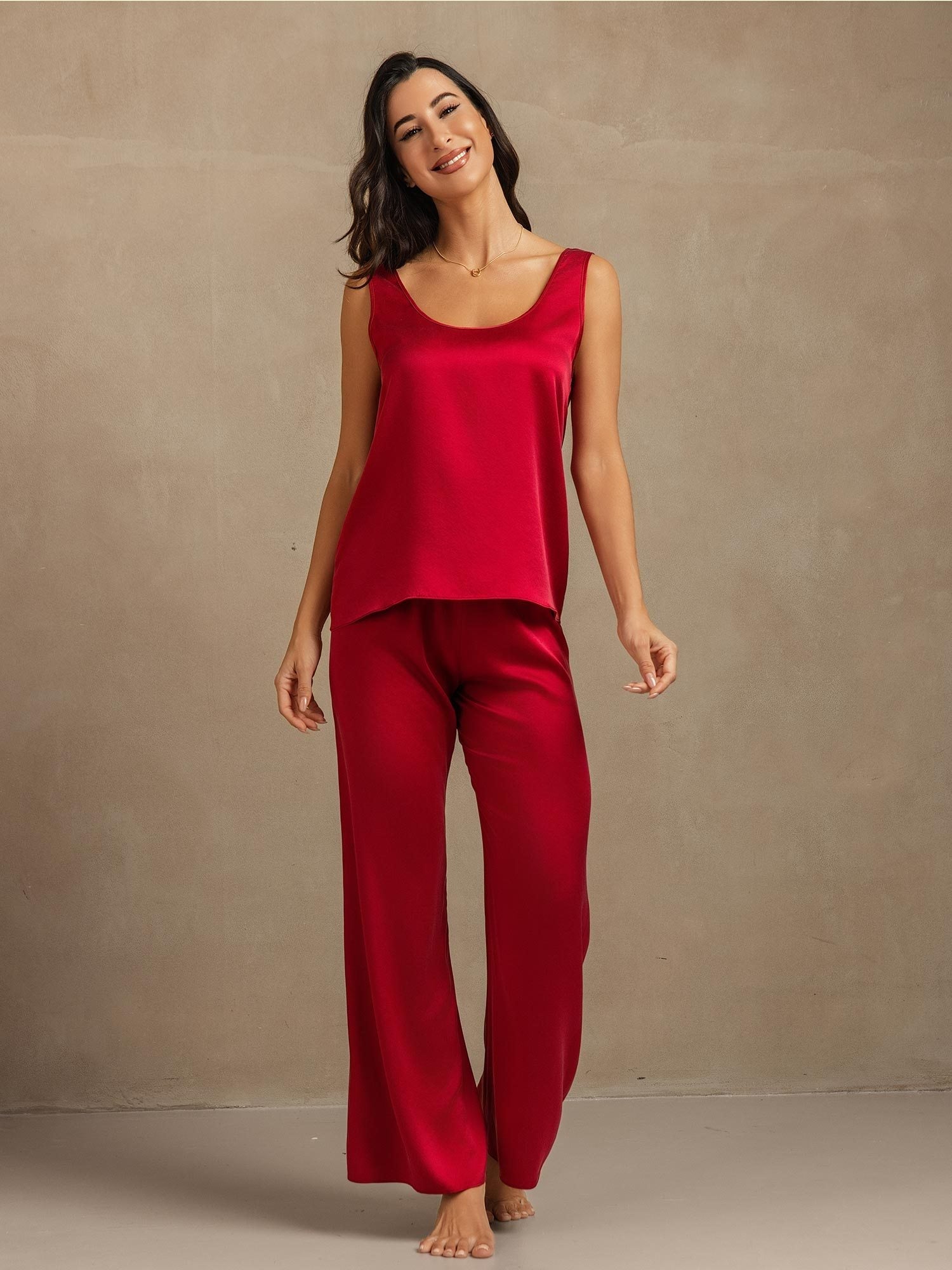 [Vin] SilkSilky-DK 19Momme Silke Womens Pajamas 005,