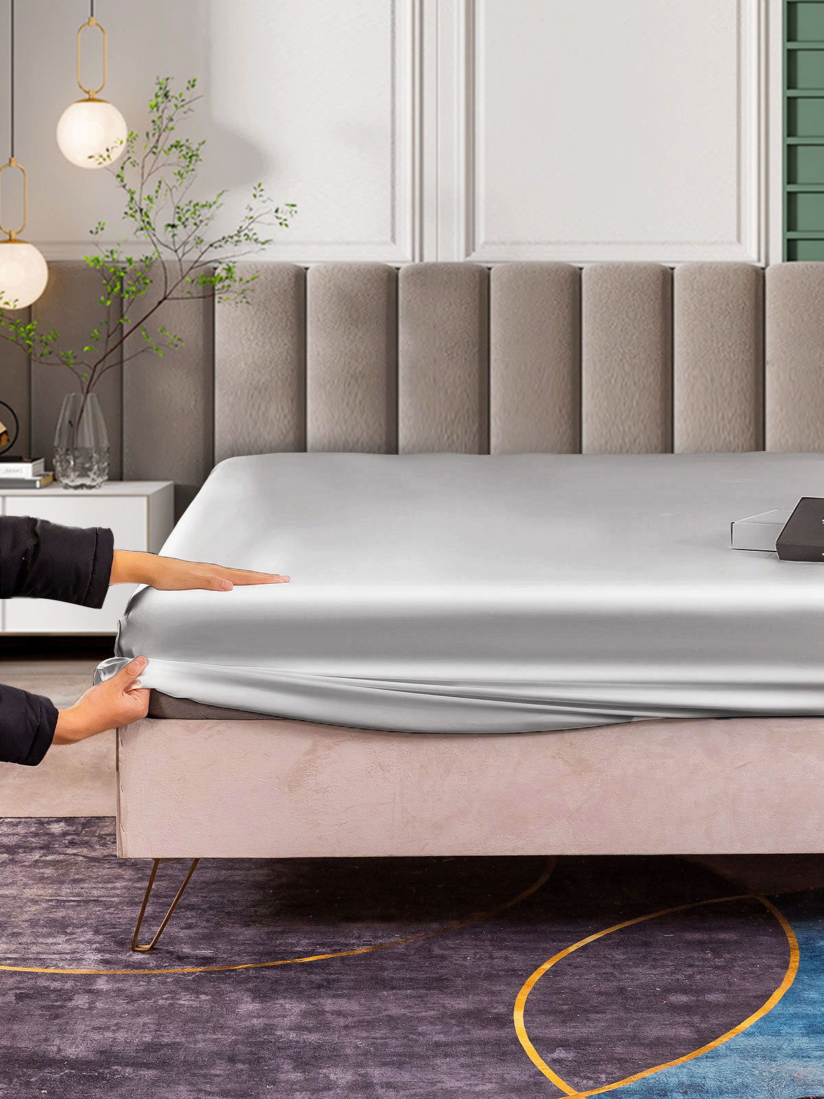 [Sølv] SilkSilky-DK 25Momme Sheet 003