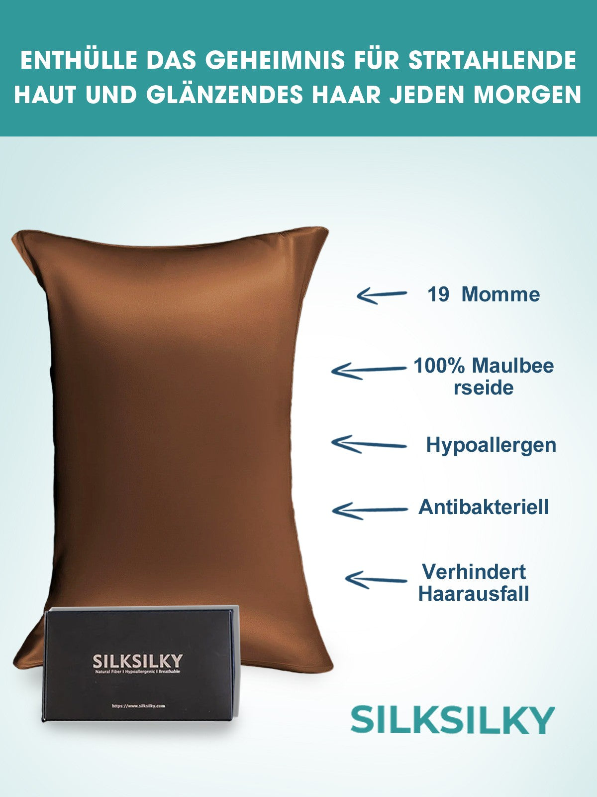 [Kaffe] SilkSilky-DK 19Momme Pillowcase 002