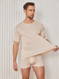 SilkSilky-DK Mens T-Shirt Beige 003