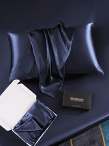 [Mørkeblå] SilkSilky-DK 30Momme Pure Silk Pillowcase 004