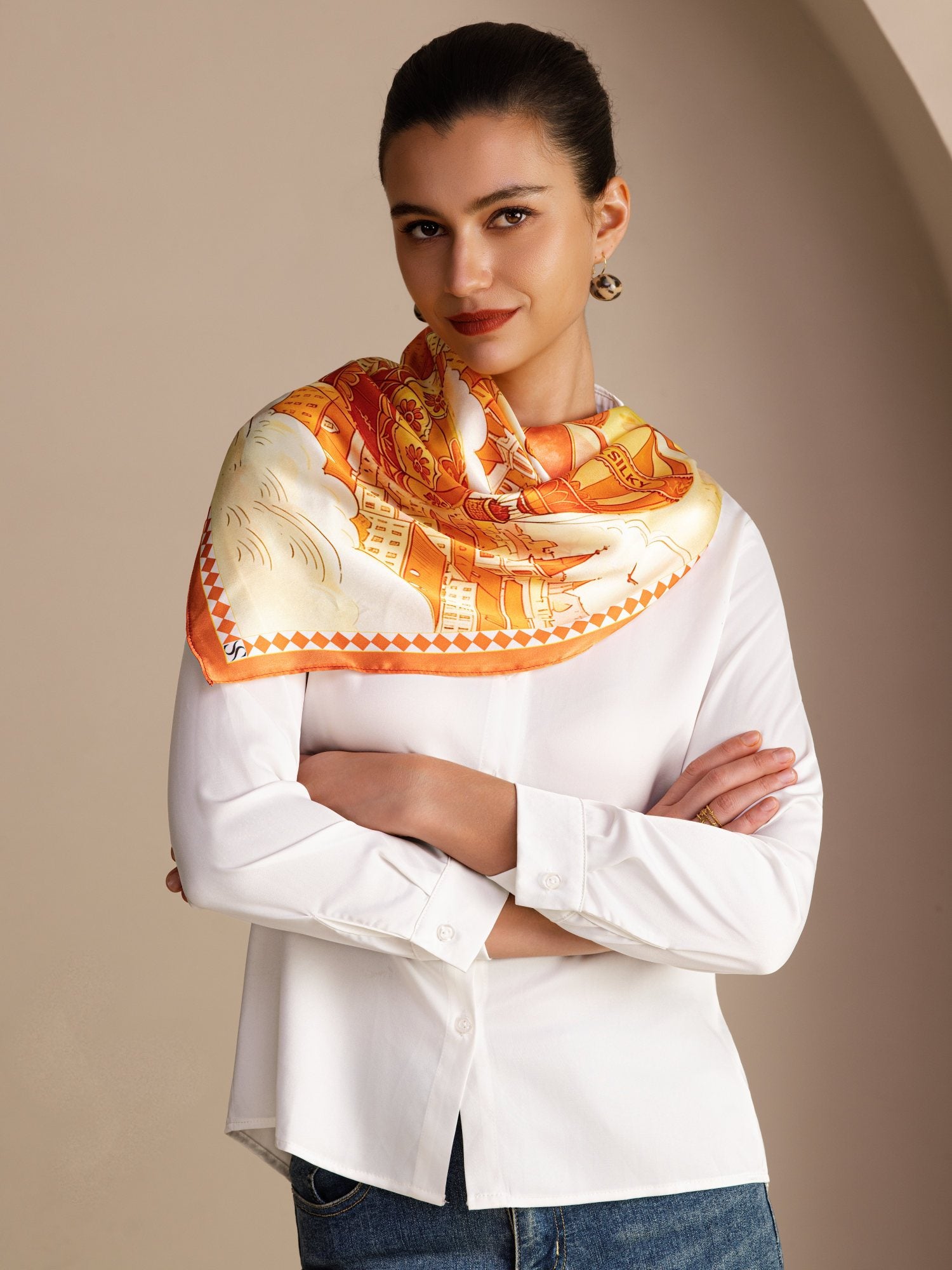 [Gul Ballon] SilkSilky-DK Scarf 002
