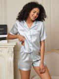 SilkSilky-DK-Pure-Silk-Short-Sleeve-Womens-Pajamas-Lyseblå-004