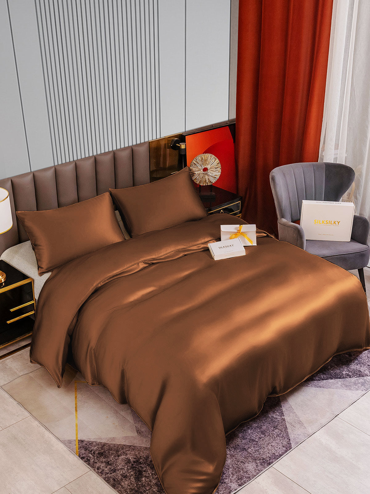 [Kaffe] SilkSilky-DK 22Momme Bedding Set 002