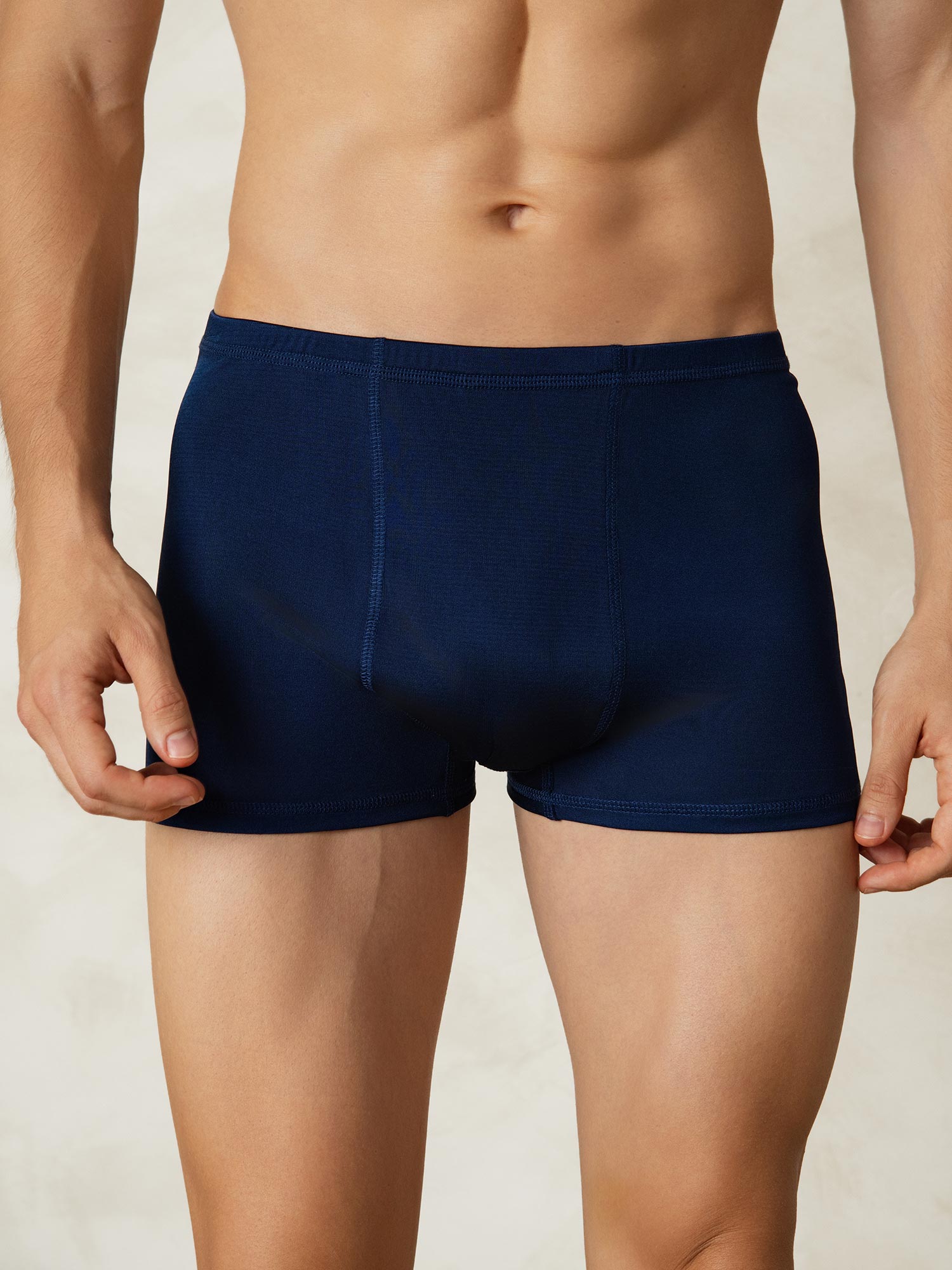 [Mørkeblå] SilkSilky-DK Mens Underwear 001