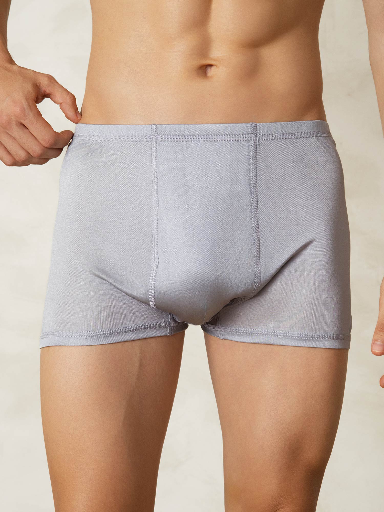 [Grå] SilkSilky-DK Mens Underwear 001