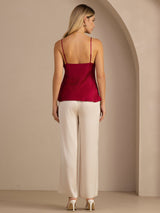 [Vin] SilkSilky-DK Sleeveless V Neck Camisole Top 005