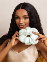 [Mintgrøn] SilkSilky-DK Scrunchie 001