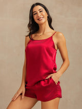 [Vin] SilkSilky-DK 19Momme Silke Spaghetti Rem Camisole Set 006