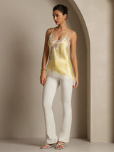 [Lysegul] SilkSilky-DK Spaghetti Strap V Neck Camisole Top 008
